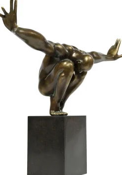 Figurka dekoracyjna Athlet 75x45 cm brązowa