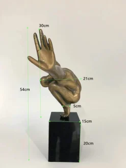 Figurka dekoracyjna Athlet 75x45 cm brązowa
