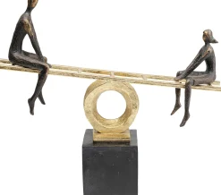 Figurka dekoracyjna Balance 45x41 cm czarno-złota