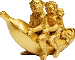 Figurka dekoracyjna Banana Ride 20x12 cm złota