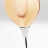 Figurka dekoracyjna biało-czarna miś z balonem 60 cm