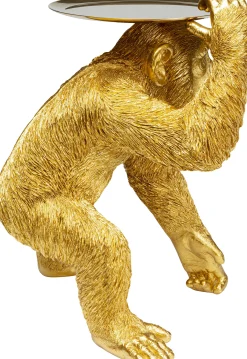 Figurka dekoracyjna Butler Playing Chimp 45x52 cm złota