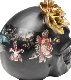 Figurka dekoracyjna Flower Skull 24x22 cm