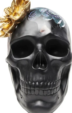 Figurka dekoracyjna Flower Skull 24x22 cm