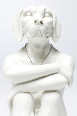 Figurka dekoracyjna Gangster Dog 26x33 cm kremowa