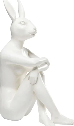 Figurka dekoracyjna Gangster Rabbit 26x39 cm biała