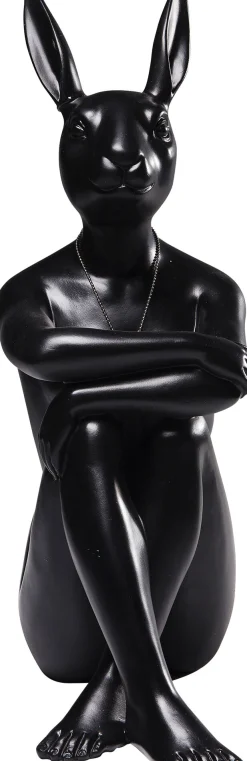 Figurka dekoracyjna Gangster Rabbit 26x39 cm czarna
