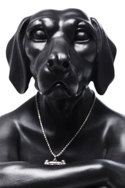 Figurka dekoracyjna Gangster Dog 26x33 cm czarna