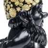 Figurka dekoracyjna Gnome Standing 10x30 cm czarno-złota