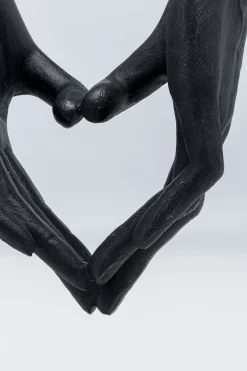 Figurka dekoracyjna Heart Hand 60x62 cm czarno-złota