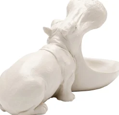 Figurka dekoracyjna Hungry Hippo 17cm greige