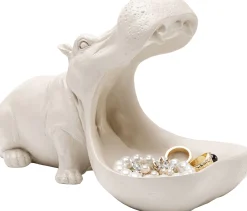 Figurka dekoracyjna Hungry Hippo 17cm greige