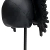 Figurka dekoracyjna King Skull 32x49 cm czarna