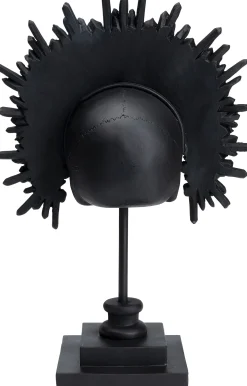 Figurka dekoracyjna King Skull 32x49 cm czarna