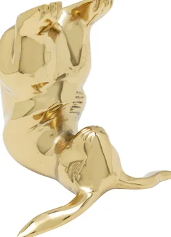 Figurka dekoracyjna króliczek joga 10x10 cm złota