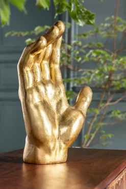 Figurka dekoracyjna Mano 23x35 cm złota
