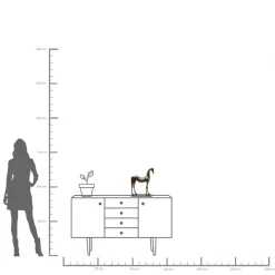 Figurka dekoracyjna Modern Horse 42cm