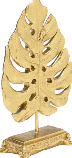 Figurka dekoracyjna Monstera Leaf 18x26 cm złota