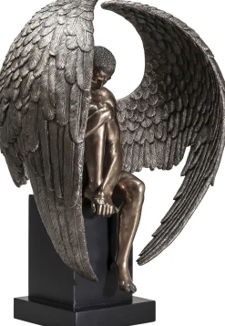 Figurka dekoracyjna Nude Sad Angel 48x63 cm brązowa