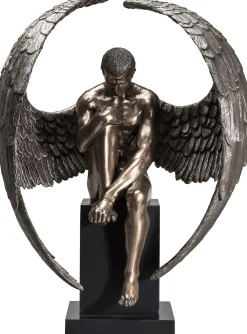 Figurka dekoracyjna Nude Sad Angel 48x63 cm brązowa