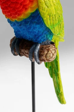 Figurka dekoracyjna Parrot Green 15x36 cm kolorowa