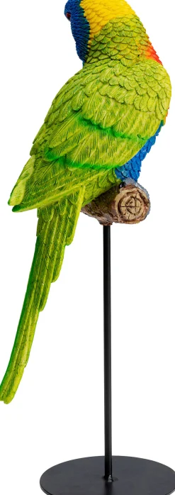Figurka dekoracyjna Parrot Green 15x36 cm kolorowa
