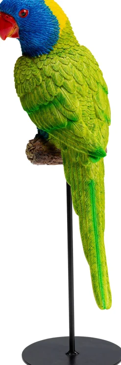 Figurka dekoracyjna Parrot Green 15x36 cm kolorowa