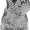 Figurka dekoracyjna pies buldog mozaika lustrzana 45x36 cm