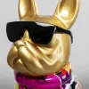 Figurka dekoracyjna pies kolorowy graffiti 49 cm