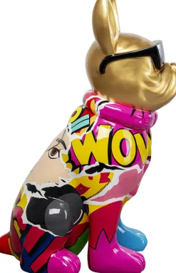 Figurka dekoracyjna pies kolorowy graffiti 49 cm