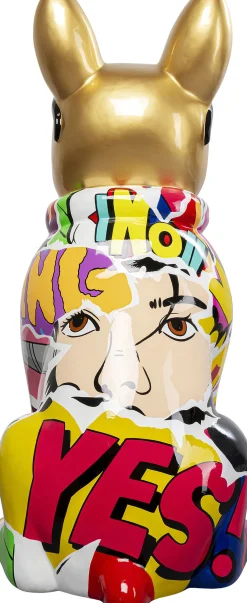 Figurka dekoracyjna pies kolorowy graffiti 20 cm