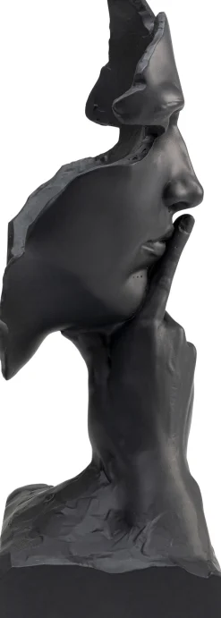 Figurka dekoracyjna Quiet Face 13x31 cm czarna