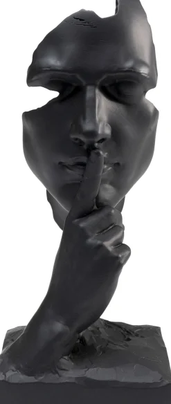 Figurka dekoracyjna Quiet Face 13x31 cm czarna