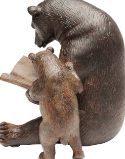 Figurka dekoracyjna Reading Bears 20x18 cm brązowa