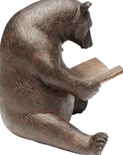 Figurka dekoracyjna Reading Bears 20x18 cm brązowa