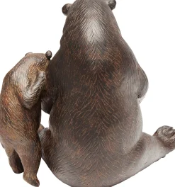 Figurka dekoracyjna Reading Bears 20x18 cm brązowa