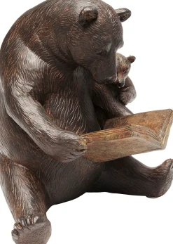 Figurka dekoracyjna Reading Bears 20x18 cm brązowa