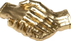 Figurka dekoracyjna Shake Hands 25 cm złota