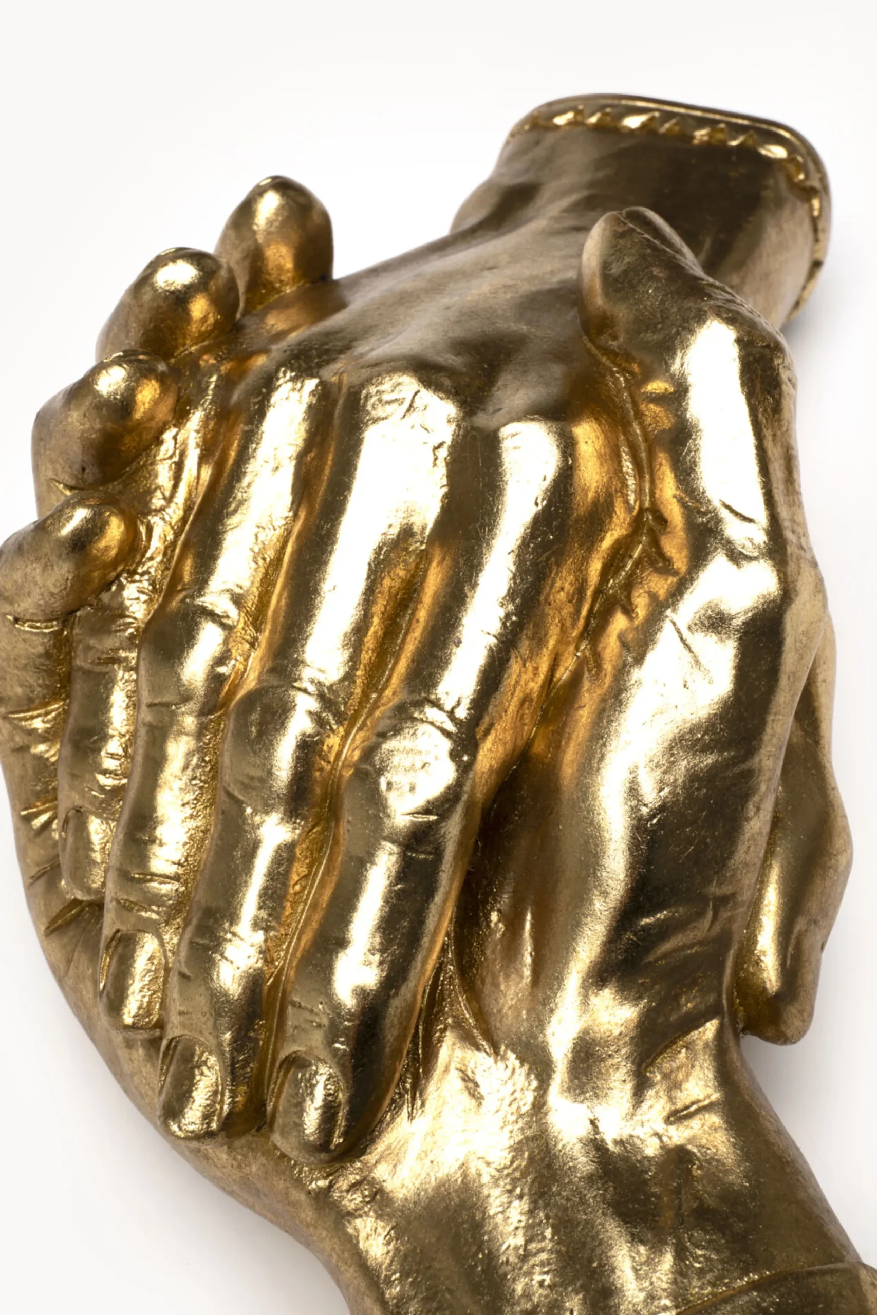 Figurka dekoracyjna Shake Hands 25 cm złota
