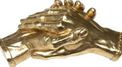 Figurka dekoracyjna Shake Hands 25 cm złota