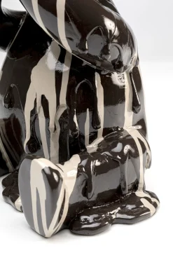 Figurka dekoracyjna Siedzący Gelato Bear Czarny 37cm