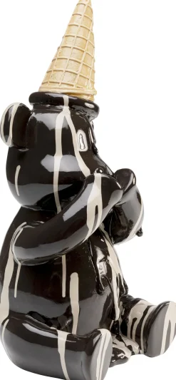 Figurka dekoracyjna Siedzący Gelato Bear Czarny 37cm