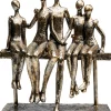 Figurka dekoracyjna Sitting Break 20x24 cm złota