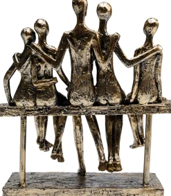 Figurka dekoracyjna Sitting Break 20x24 cm złota