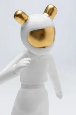 Figurka dekoracyjna skater astronauta biała 17x33 cm