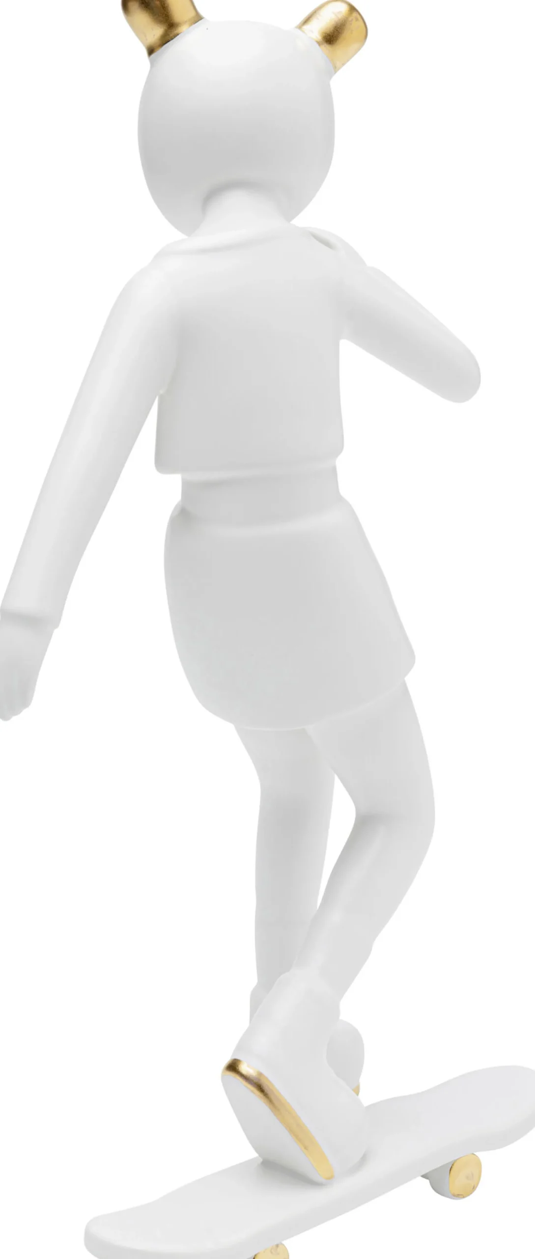 Figurka dekoracyjna skater astronauta biała 17x33 cm