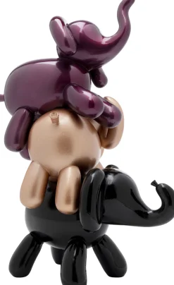 Figurka dekoracyjna słoniki w 3 kolorach 22x32 cm