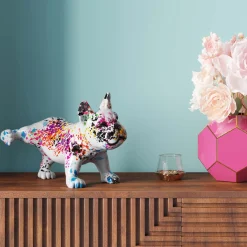 Figurka dekoracyjna Splash Bulldog 32x21 cm kolorowa