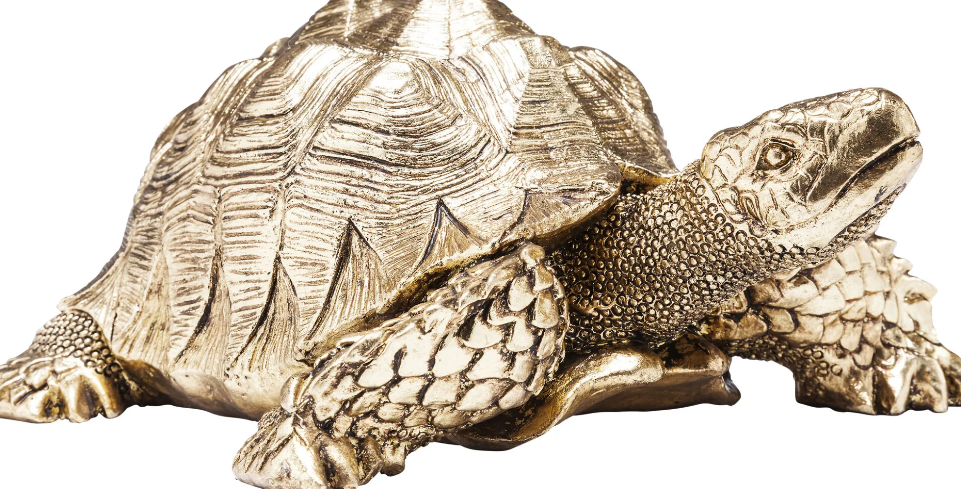 Figurka dekoracyjna Turtle 26x20 cm złota