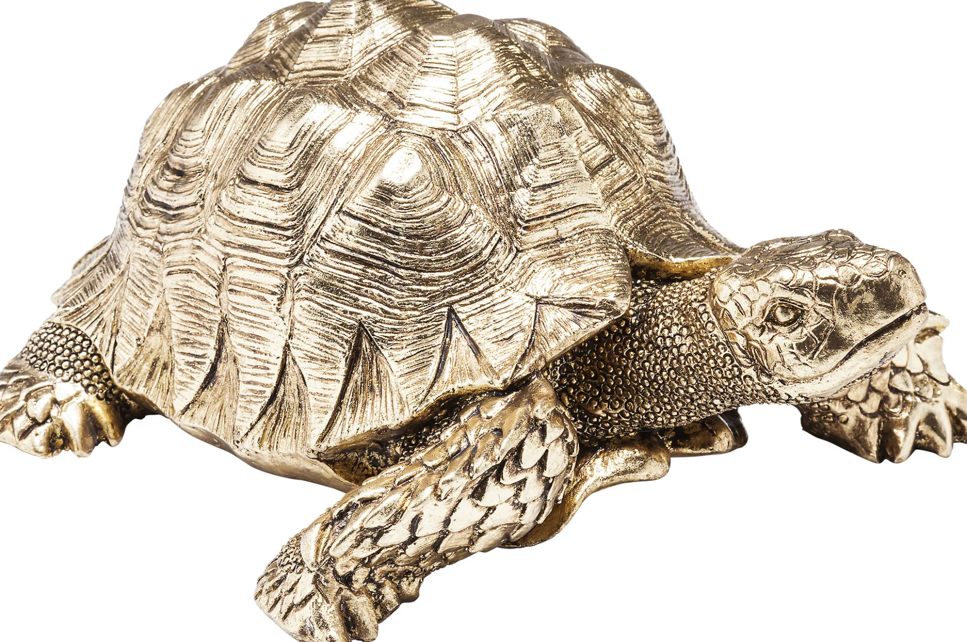 Figurka dekoracyjna Turtle 26x20 cm złota